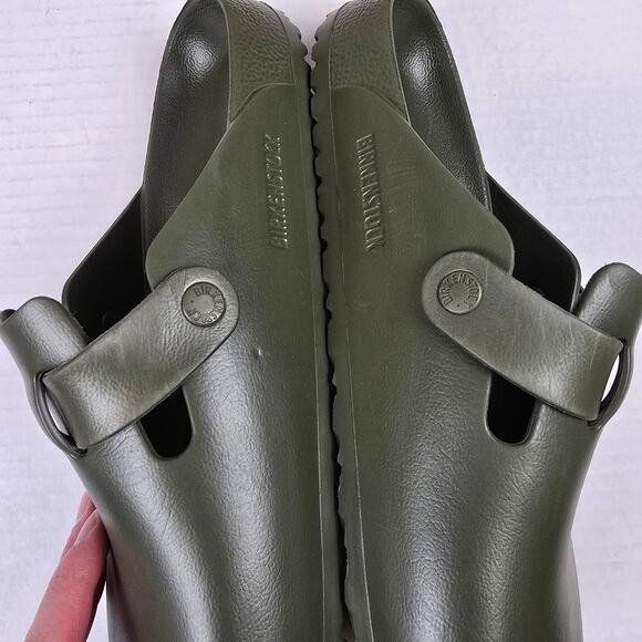 Birkenstock Boston Essentials EVA Clogs Khaki 43 Mens 10 Slip On Clog Sandals - Picture 2 of 4